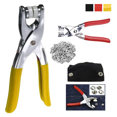 Snap Fastener Pliers Tool Kit 108 Snaps Pieces 27 Sets Easy Press Button Crafts - Walmart.com