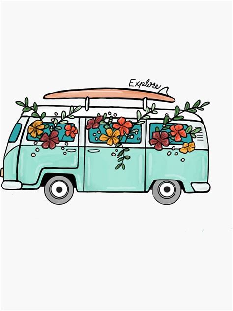 bus! Sticker by Mialaurenn | Vinyl sticker, Stickers, Vinyl