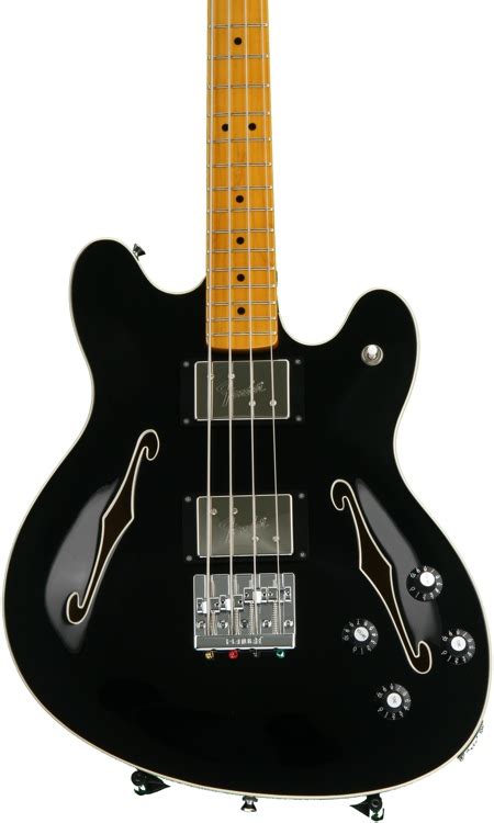 Fender Starcaster Bass - Black | Sweetwater.com