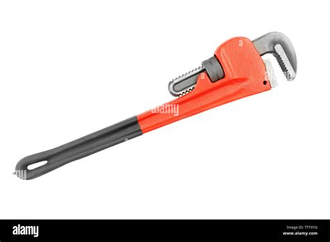 Pipe wrench, isolated on white Stock Photo - Alamy