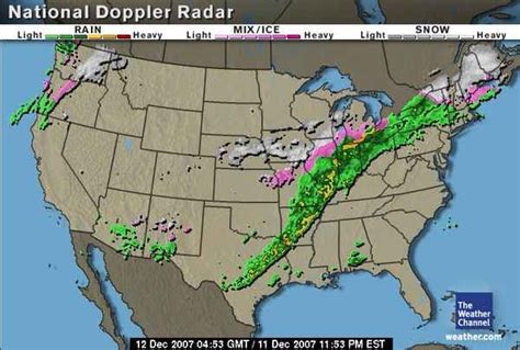 National Weather Map Doppler Radar - Map