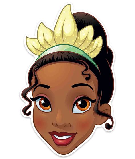 Princess Tiana Face Mask (SSF0077) buy Disney Princess Star Face Masks at Starstills.com