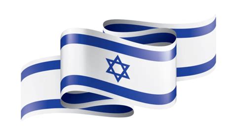 Israel Flag Clipart Hd PNG, Israel National Flag Ribbon Tape ...