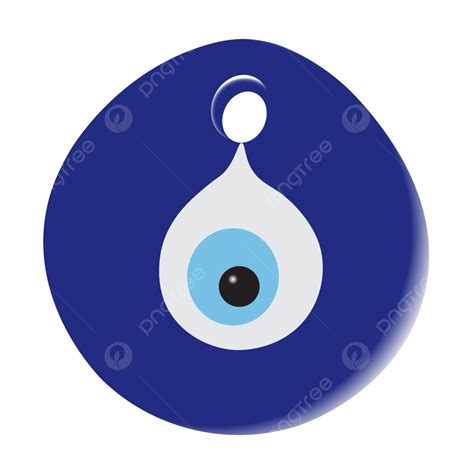 White Background Featuring Turkish Traditional Evil Eye Amulet Vector, Illustration, Isolated ...