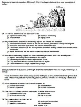 Worksheet - Primary Ecological Succession *EDITABLE* | TpT