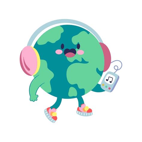 Free PSD | Flat earth planet illustration