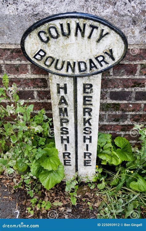 A boundary marker stock photo. Image of council, england - 225093912