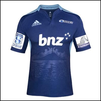 New Auckland Blues Rugby Kit 2013- Blues Adidas Home Super Rugby Jersey ...