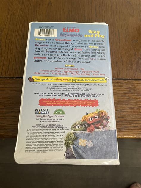 Sesame Street - The Adventures of Elmo in Grouchland: Sing and Play (VHS, 1999) 74645161730 | eBay