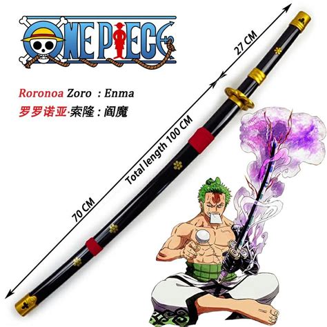 One Piece Roronoa Zoro Purple Enma Sword Cosplay Weapon, 52% OFF