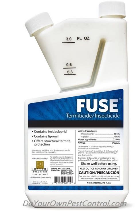 FUSE Termiticide & Insecticide in 2020 | Insecticide, Fuses, Active ingredient