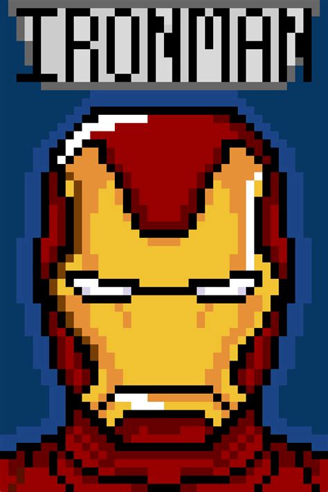 Iron man pixel art