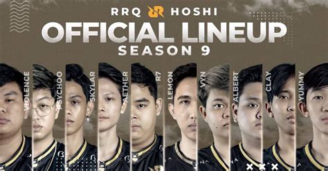 RRQ Hoshi Unveils MPL ID Season 9 Roster Featuring the Return of Lemon