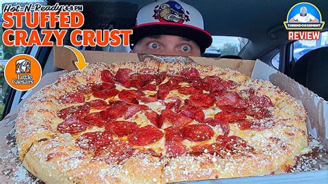 Little Caesars® Stuffed Crazy Crust Pizza Review! 🤪🍕 | theendorsement - YouTube