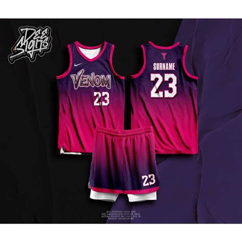 VENOM 01 BASKETBALL JERSEY FREE CUSTOMIZE OF NAME AND NUMBER ONLY Full ...