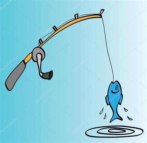 Cartoon fishing rod Stock Photo by ©dusan964 69198657