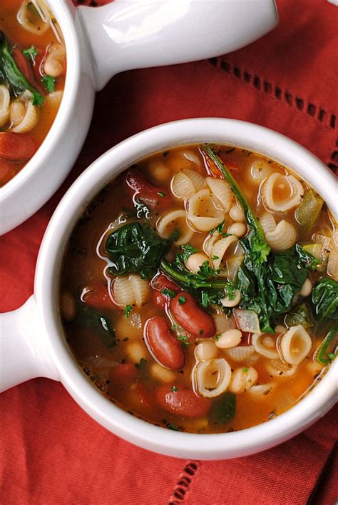 Olive Garden Inspired Minestrone Soup - Eat Yourself Skinny