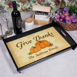 Give Thanks Personalized Serving Tray - FindGift.com