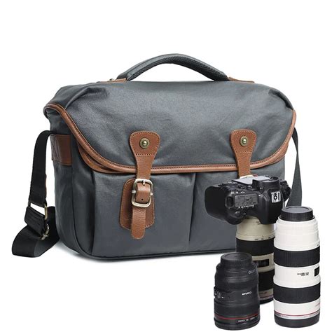 ETOPLINK E275 Single Shoulder Canvas Camera Bag Professional DSLR Camera Travel Photo Bag ...