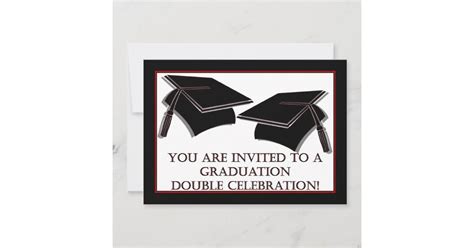 Graduation party Invitation for twins | Zazzle