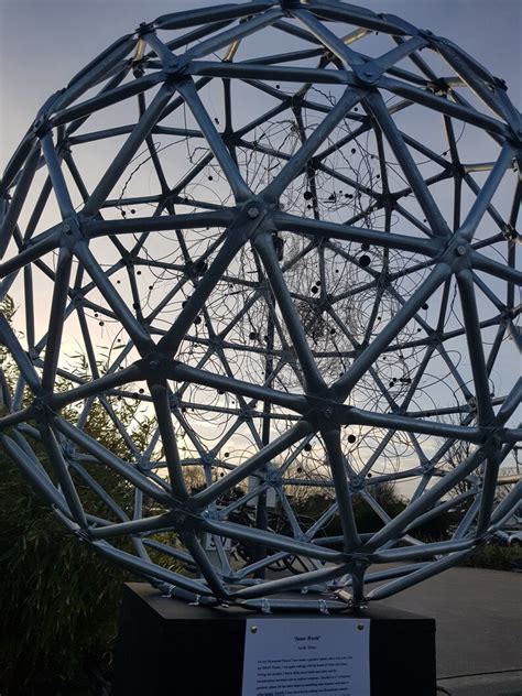 Geodesic Sphere Sculpture, Metal Yard Art, Over 4 Ft High - Etsy