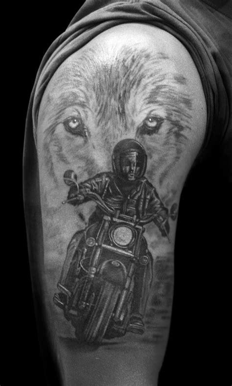 Best Tattoos in Mumbai: Harley Davidson Rider Tattoo | Harley tattoos ...