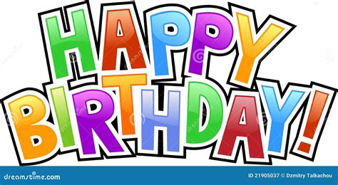 Happy Birthday Graffiti Royalty Free Stock Photography - Image: 21905037