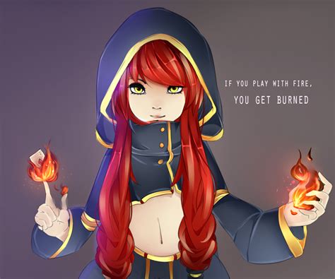 fire anime girl by CharlienChan on DeviantArt