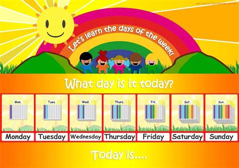 Days Of The Week Flashcards - FREE Printable Flashcards & Posters!