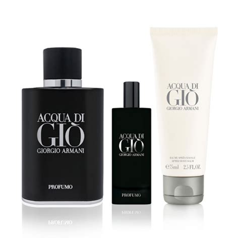 GIORGIO ARMANI ACQUA DI GIO PROFUMO 3 PCS GIFT SET FOR MEN - FragranceCart.com