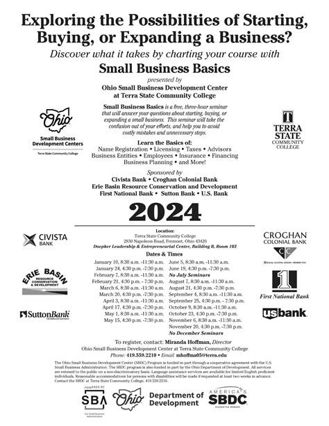 Small Business Basics Seminar - Destination Seneca County