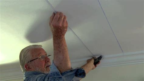 How To Install A La Maison Styrofoam Ceiling Tiles by Ron Hazelton - YouTube | Styrofoam ceiling ...