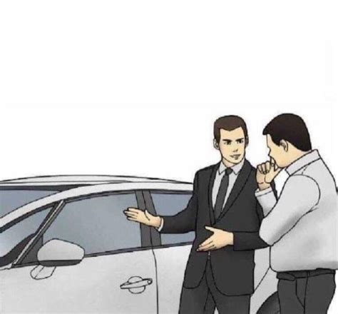 car salesman Blank Template - Imgflip