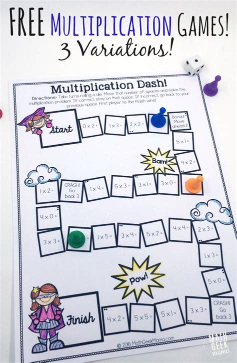 Multiplication Games For 4th Grade