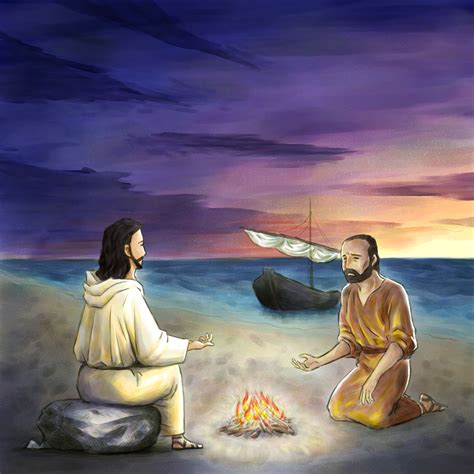 Jesus said to Peter. "Do you love me?" Jonah, Preschool Ideas, Jesus Quotes, Religious Art ...