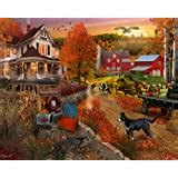 Amazon.com: Vermont Christmas Company Autumn Canal Jigsaw Puzzle 1000 Piece : Toys & Games