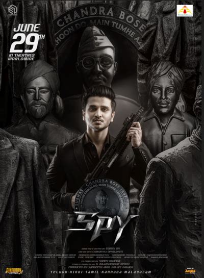 The captivating poster of the action-thriller film 'Spy' released | Telugu Movie News - Times of ...