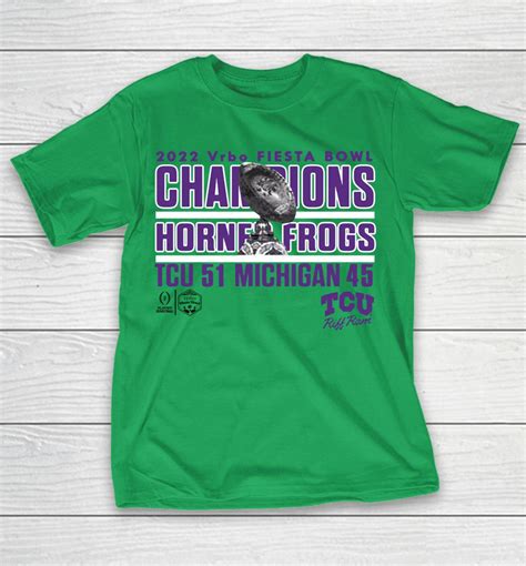 TCU Horned Frogs Football 2023 Fiesta Bowl Champions Shirts | WoopyTee