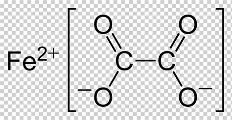 Iron(II) oxalate Lewis structure Ion, dot formula, angle, white, electronics png | Klipartz