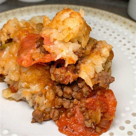 Pizza Tater Tots Casserole - Hot Rod's Recipes