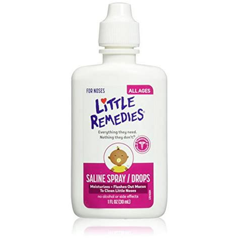 Little Remedies Little Noses Saline Spray/Drops, 1 Ounce - Walmart.com