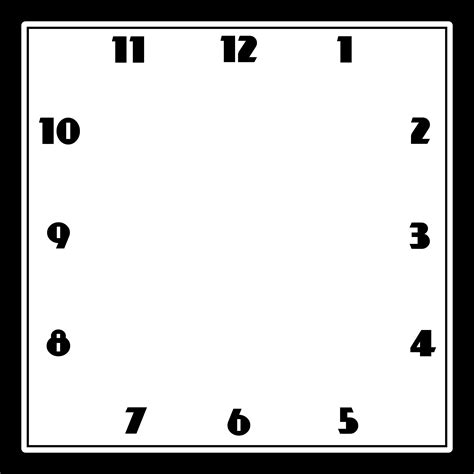 Free and Printable Clock Faces Templates | Activity Shelter