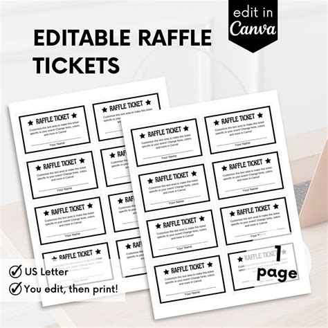 Free Printable Raffle Ticket Template Download