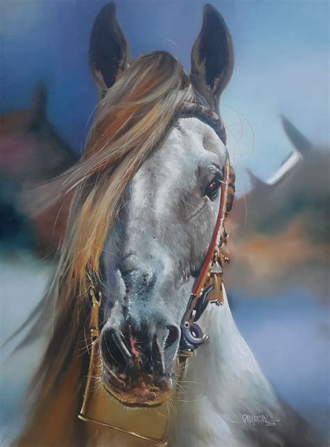 MOST REALISTIC OIL PAINTINGS: HORSE-OIL PAINTING BY RAJASEKHARAN