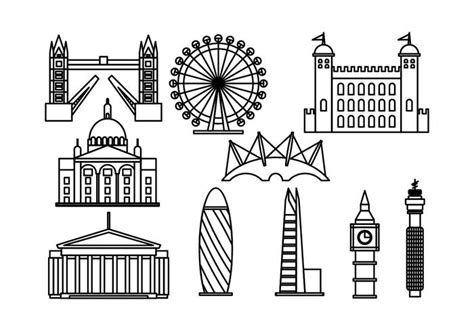 London Landmarks Vector Art, Icons, and Graphics for Free Download