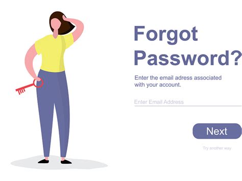 Forgot Password web page template by Naumov Aleksei on Dribbble