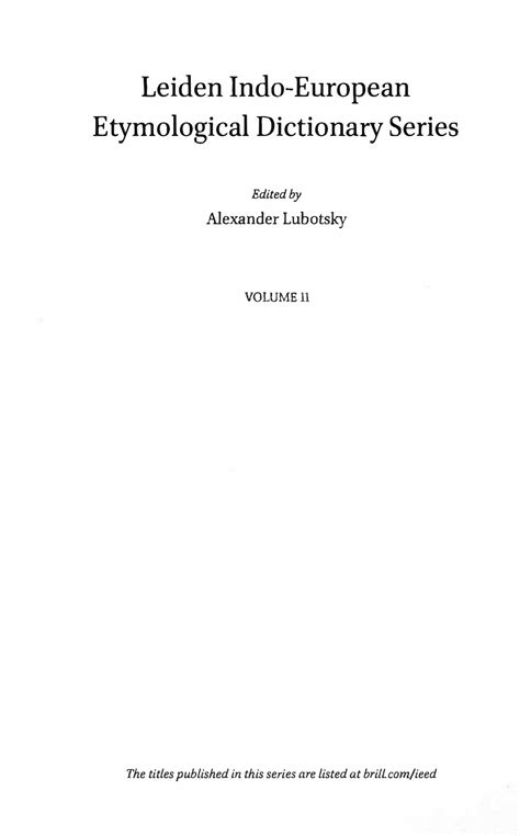 Etymological Dictionary of Proto-Germanic - Gus Kroonen.pdf | DocDroid