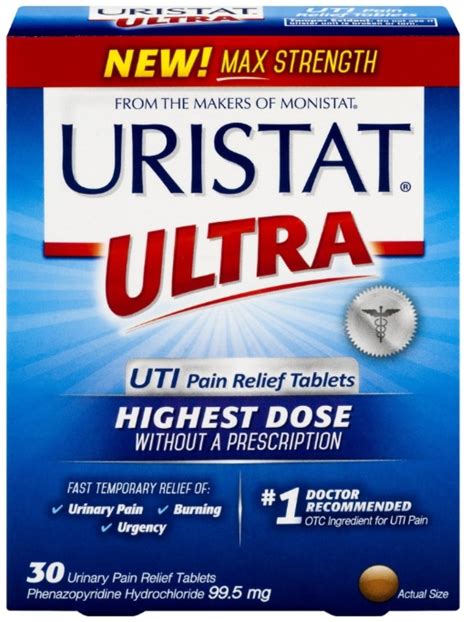 2 Pack - Uristat Ultra UTI Pain Relief Tablets, 30 ea - Walmart.com - Walmart.com