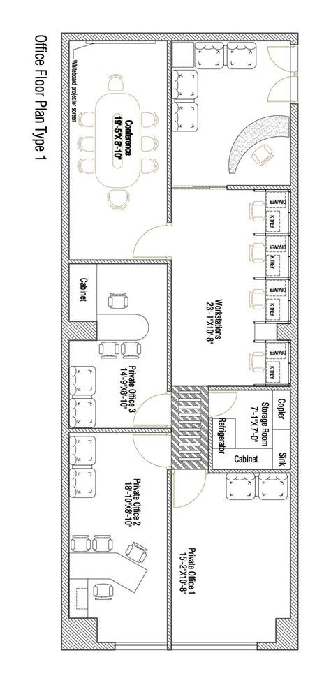 Office floor plan and furniture layout | Freelancer