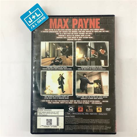 Max Payne (Greatest Hits) - (PS2) PlayStation 2 [Pre-Owned] – J&L Video ...